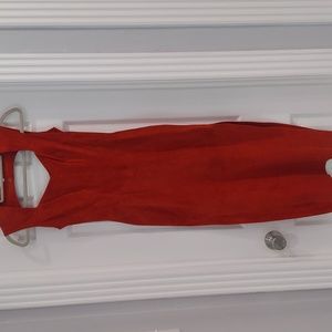 Very Sexy Red Leather Dress